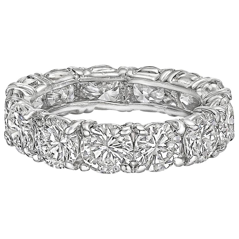 Round Brilliant Diamond Eternity Band '1.18 Carat' For Sale at 1stDibs