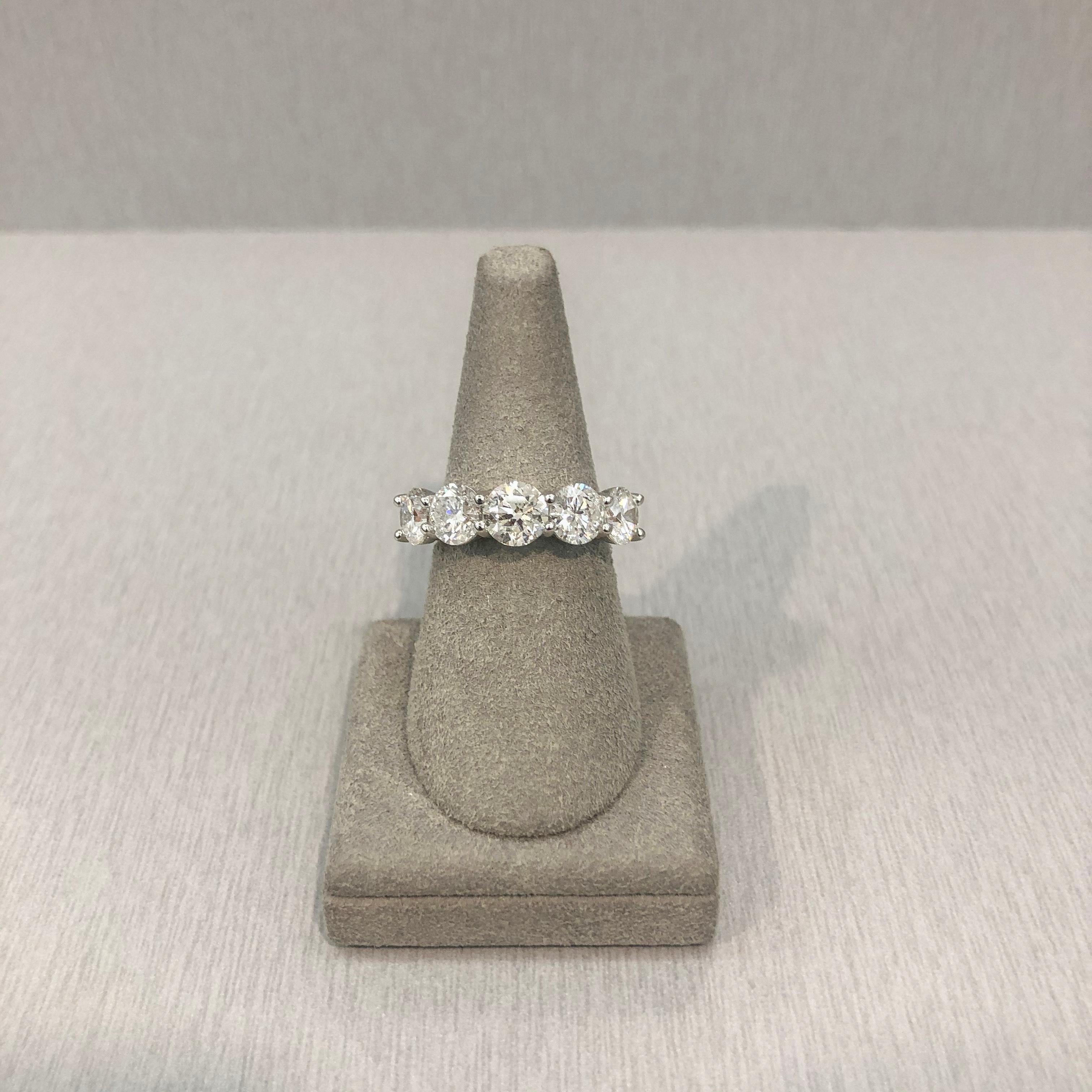 5 stone diamond ring price