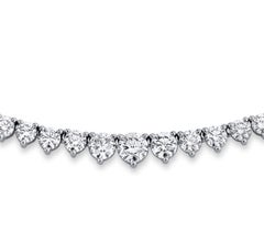 Round Brilliant Diamond Graduated Riviera Necklace