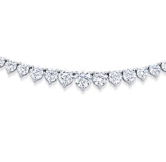 Round Brilliant Diamond Graduated Riviera Necklace
