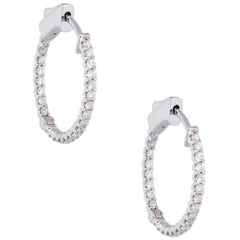 Diamond, Pearl and Antique Hoop Earrings - 2,792 For Sale at 1stdibs
