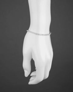 Round Brilliant Diamond Line Bracelet '4 Carat'