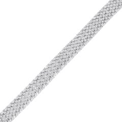Round Brilliant Diamond Mesh Bracelet