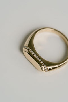 Runder Brillant-Diamantring Brillant Weiß SI 14K Weißgold Klassischer Charme