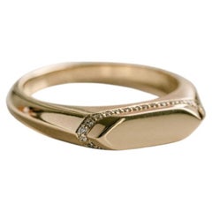 Runder Brillant-Diamantring Brillant Weiß SI 14K Weißgold Klassischer Charme