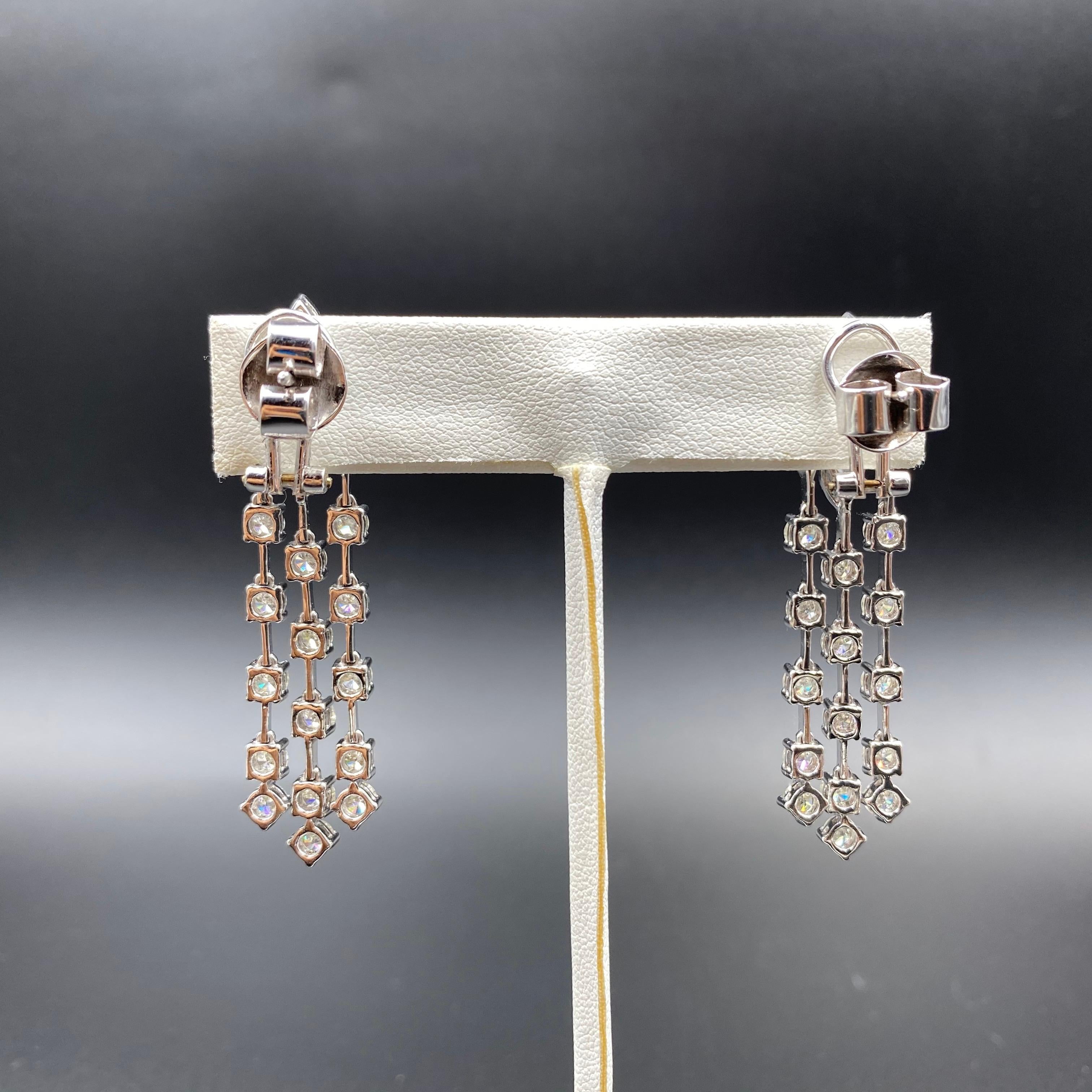 string diamond earrings