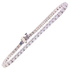 Round Brilliant Diamond Tennis Bracelet 4.50 Carat G VS1