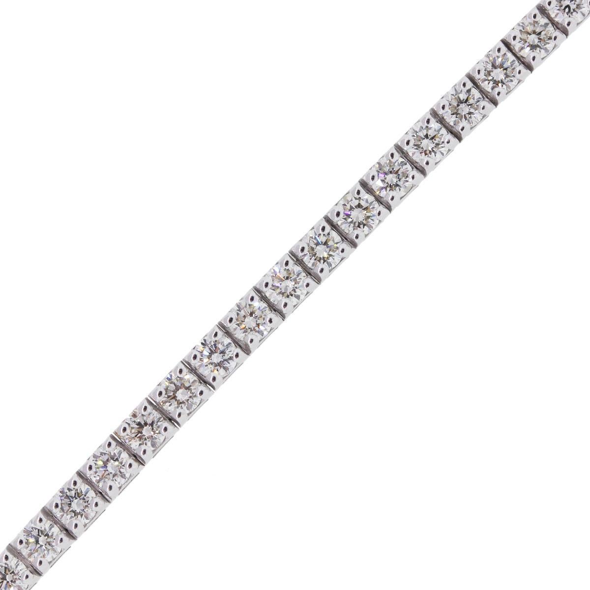 Round Brilliant Diamond Tennis Bracelet