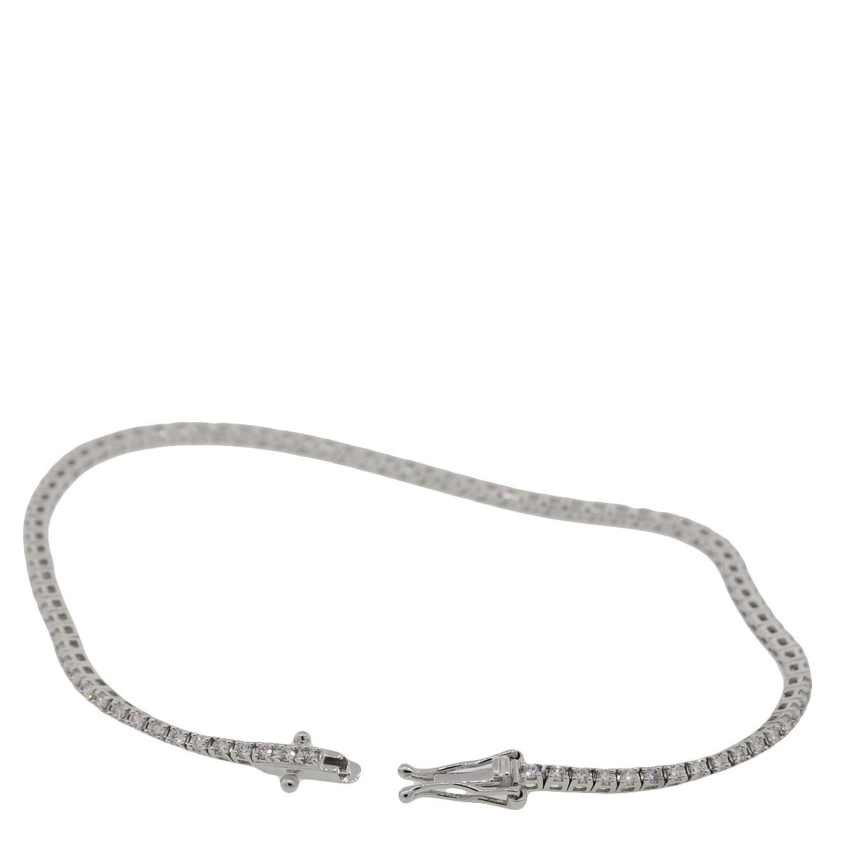 thin diamond tennis bracelet