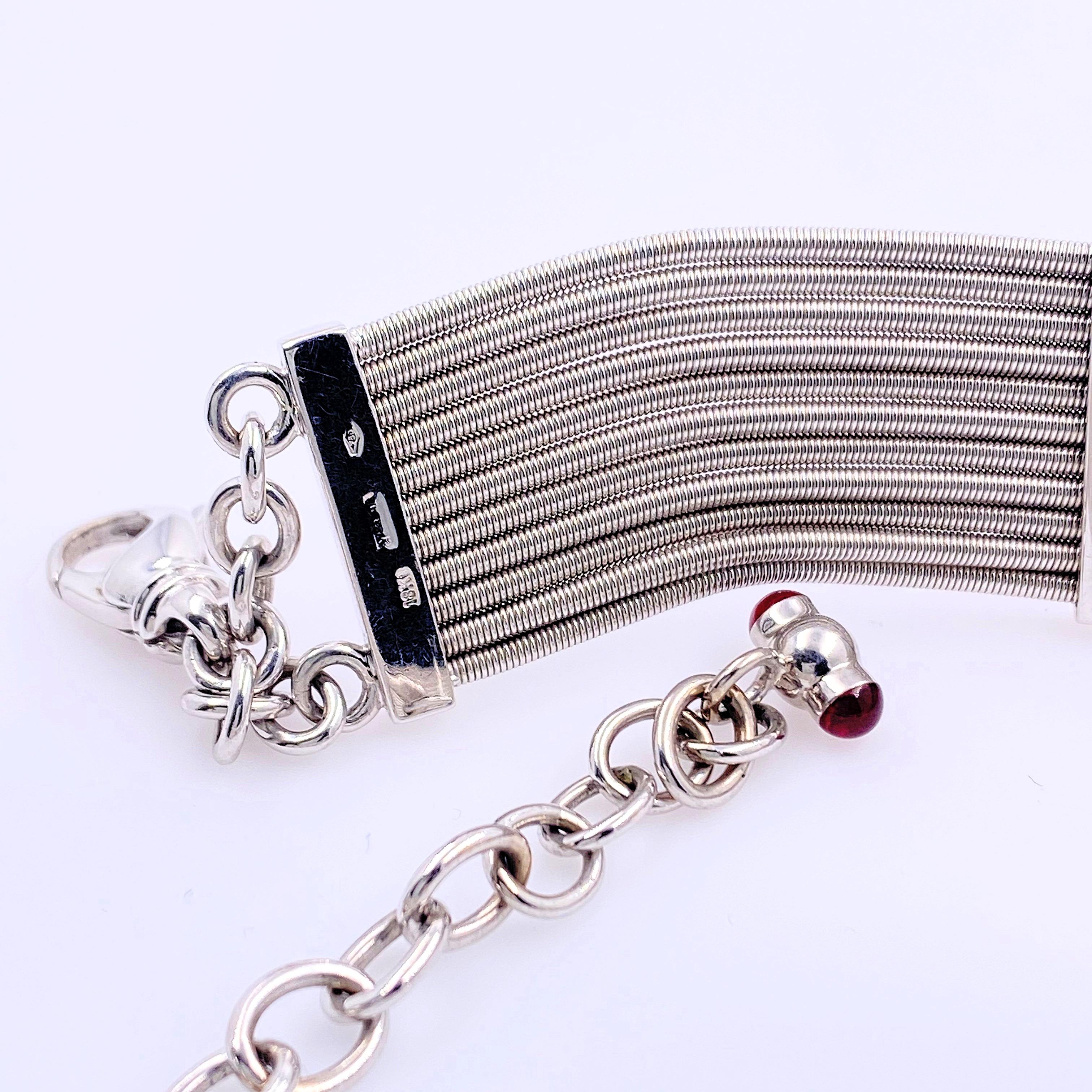 Round Brilliant Diamonds 1.75 Carat 18kt White Gold Cable Design Choker Necklace For Sale 4