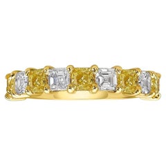 Round Brilliant Eternity Band Fancy Yellow 14K Gold Colour-Collector’s Treasure
