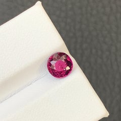 Round Brilliant Pinkish Red Natural Tourmaline Gemstone for Jewellery 6mm