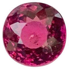 Round Brilliant Pinkish Red Natural Tourmaline Gemstone for Jewellery 6mm