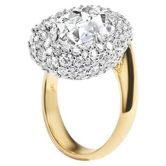 Round Brilliant Statement Brilliant White 14K White Gold Classic Charm