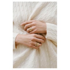 Round Brilliant Statement Brilliant White 14K White Gold Classic Charm Heirloom