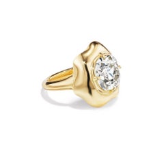 Round Brilliant Statement Brilliant White 14K White Gold Classic Charm Heirloom