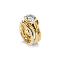 Round Brilliant Statement Brilliant White 14K White Gold Classic Charm Heirloom