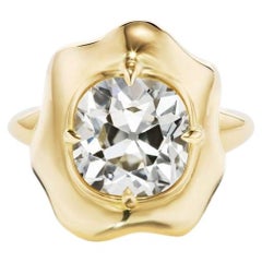 Round Brilliant Statement Brilliant White 14K White Gold Classic Charm Heirloom
