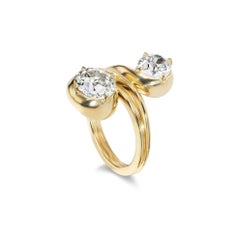 Round Brilliant Statement Brilliant White 14K White Gold Refined Light