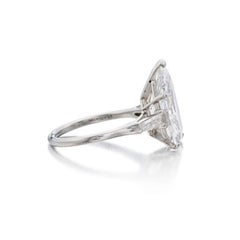 Pear Brilliant Statement Brilliant White  Refined Light Signature Diamond Ring