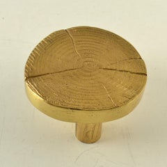 Brutalistischer runder Bronze-Türgriff im Stil von Ado Chale