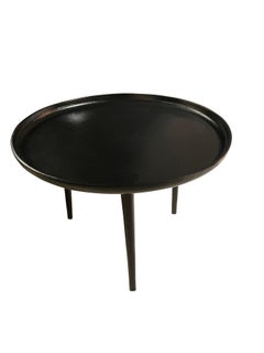 Table basse ronde en bronze, Inde, contemporaine
