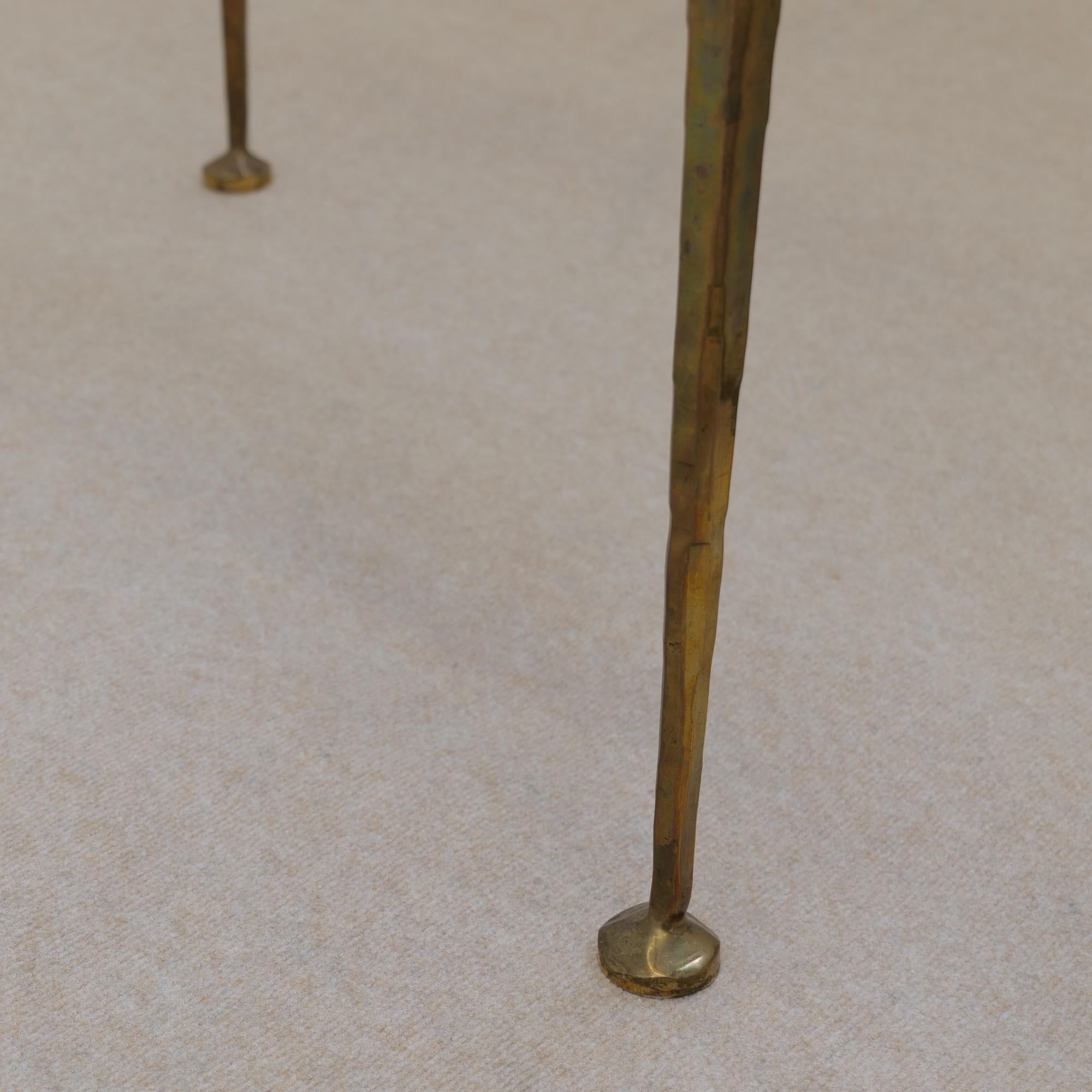Table basse ronde en verre bronze de Lothar Klute en vente 2
