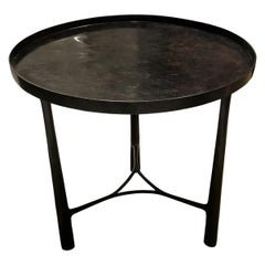 Round Bronze Side Table, Germany, Contemporary