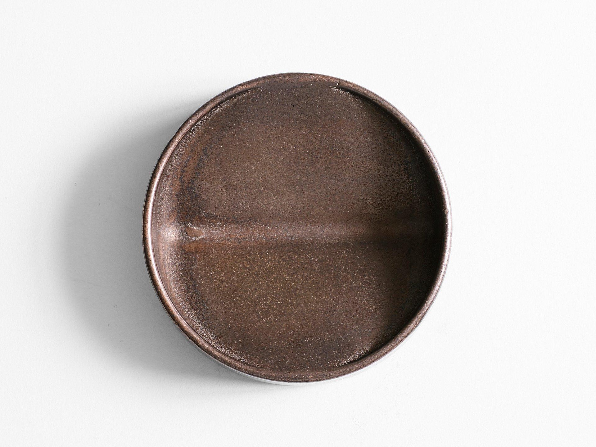 Contemporary Round Bronze Vide Poche by Henry Wilson