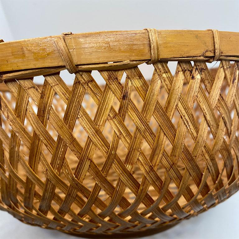 Yellow bread basket wicker bowl Woven fruit basket wicker baskets round set of 3 rattan bowl Soul n Soil Rattan basket Bread baskets for serving Wicker fruit basket Round wicker baskets 