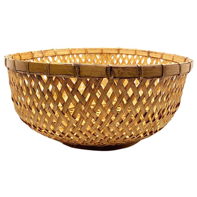 Farmhouse Home Decor Vintage Bamboo Bread Baskets Decorative Wicker Basket