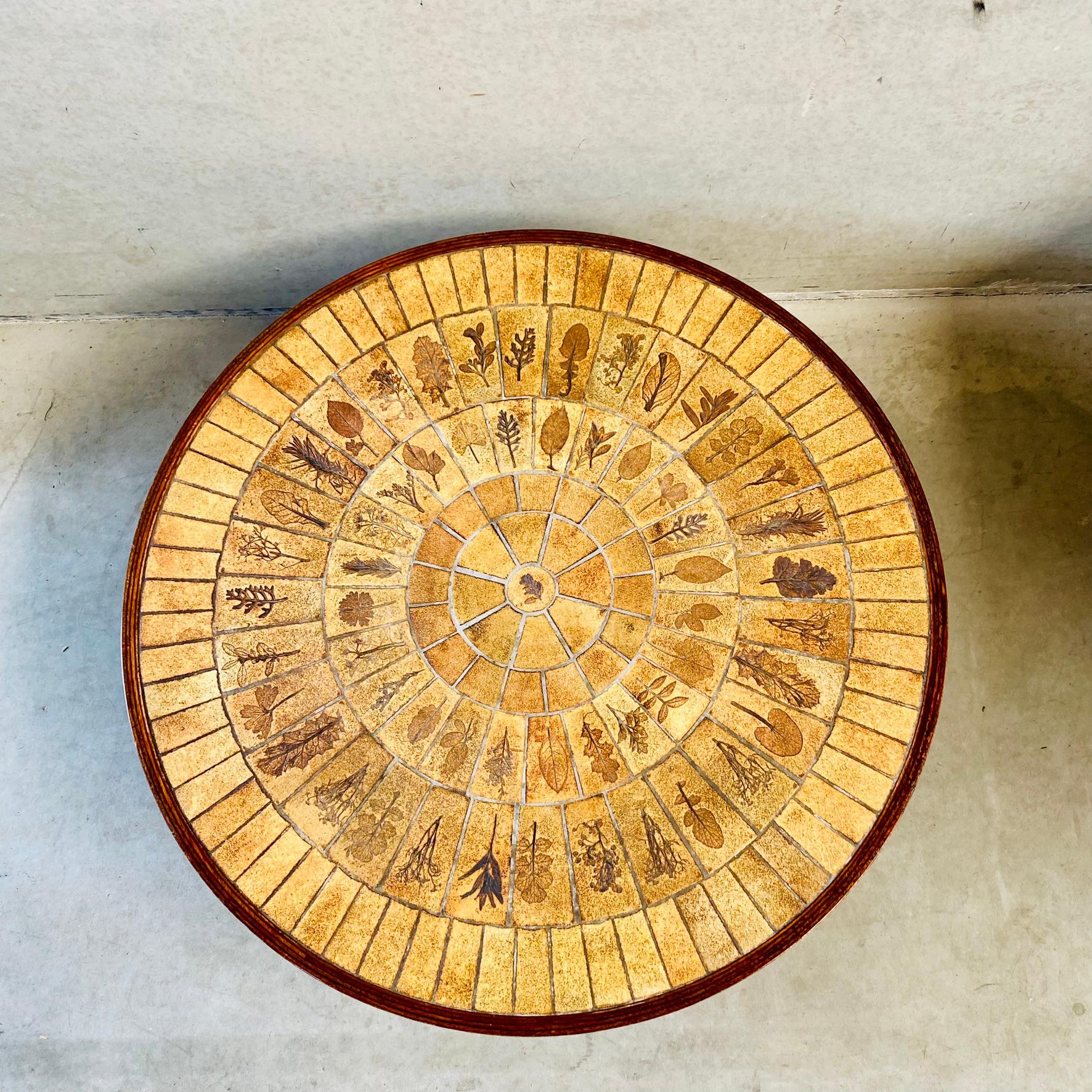 Round Brutalist Ceramic Coffee Table by Roger Capron, France 1960 7