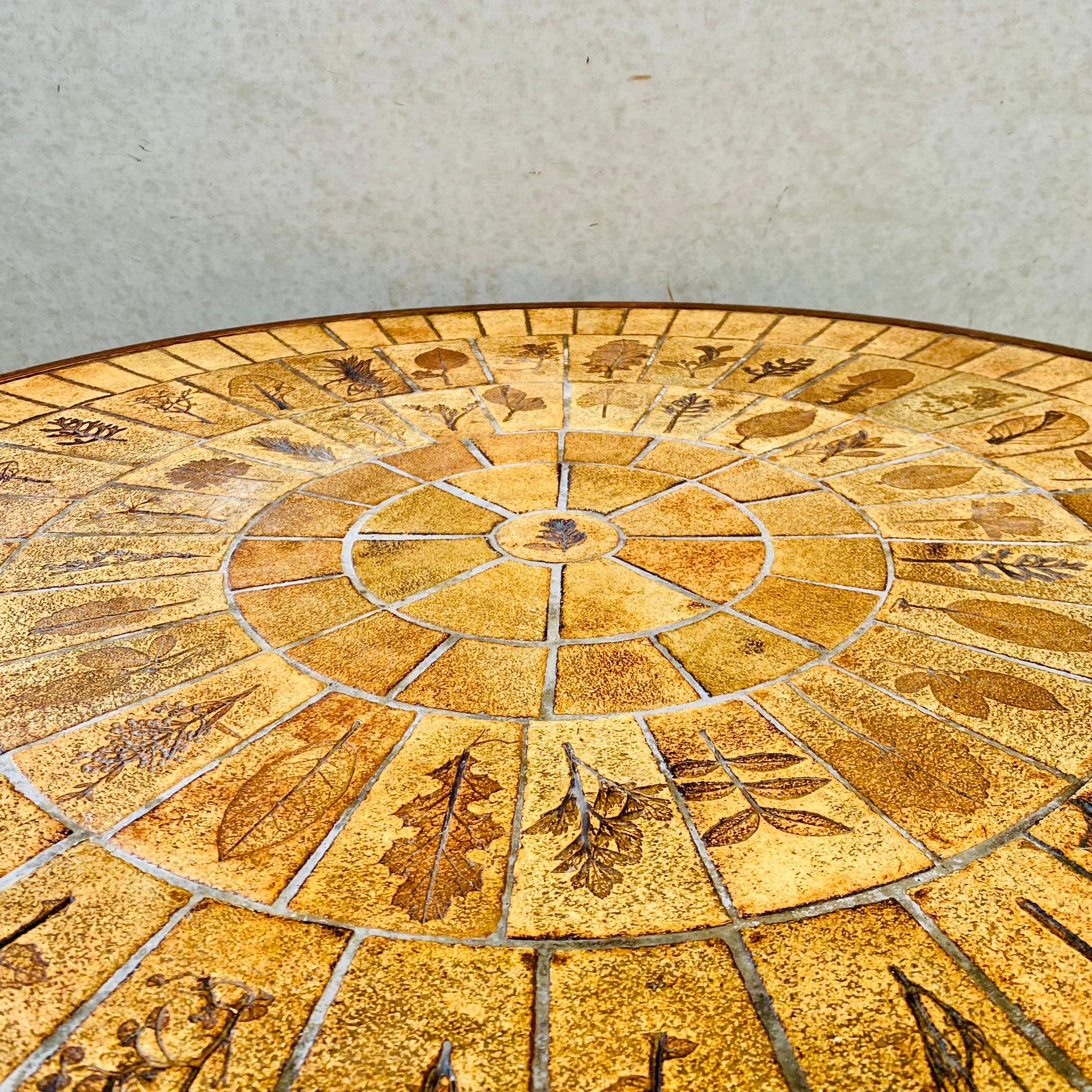 Round Brutalist Ceramic Coffee Table by Roger Capron, France 1960 13