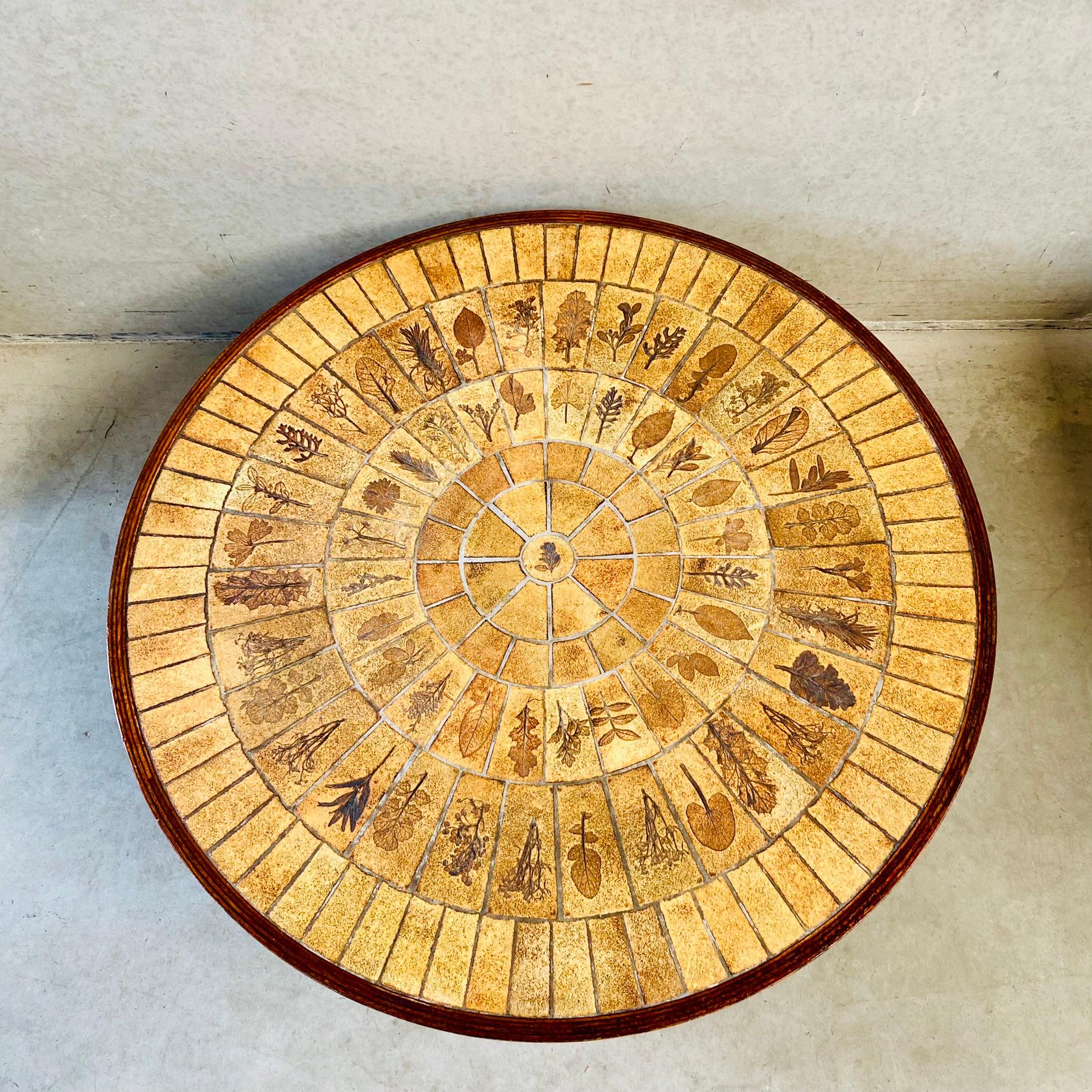 Round Brutalist Ceramic Coffee Table by Roger Capron, France 1960 14