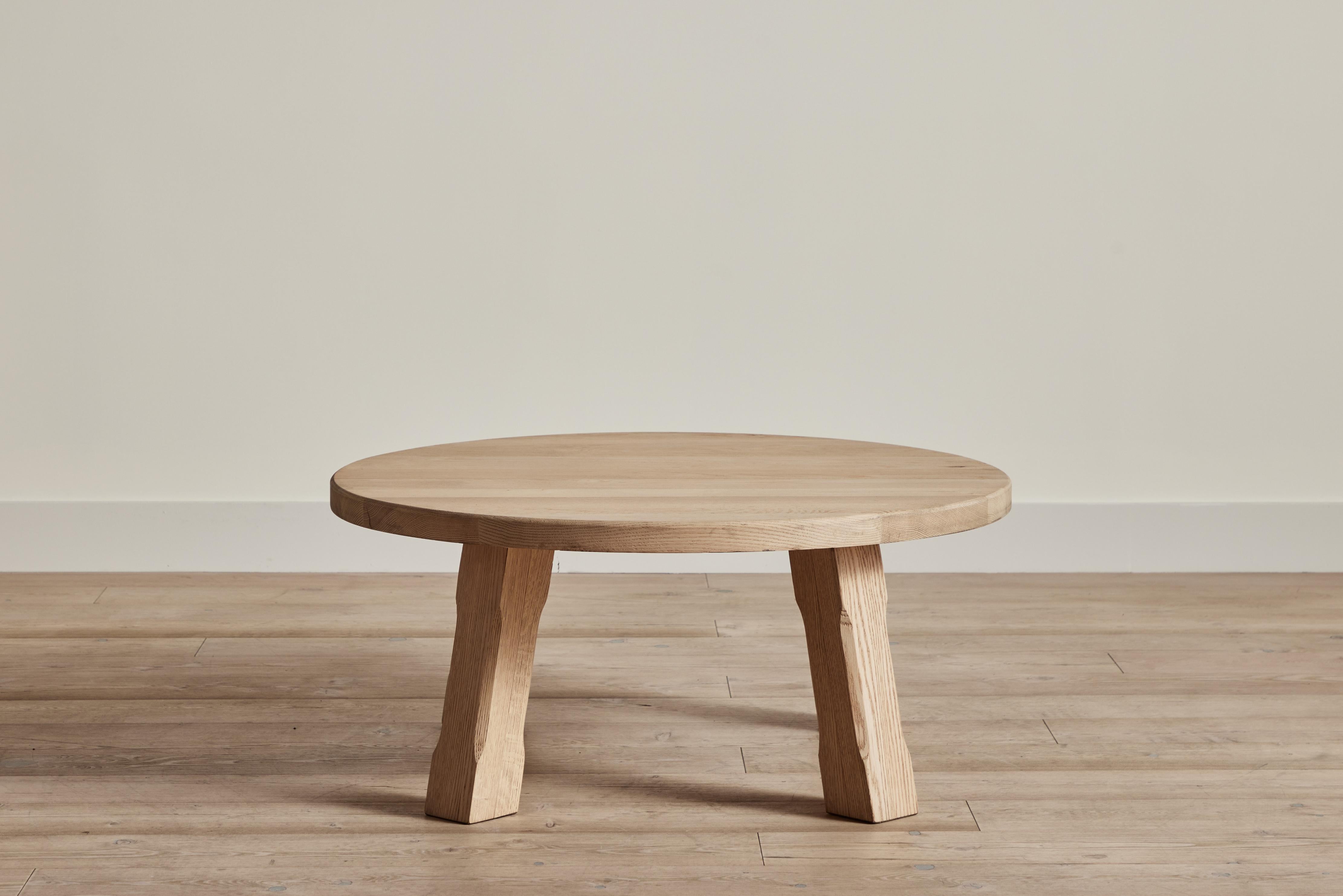 Danish Round Brutalist Coffee Table  For Sale