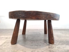 Round Brutalist Wabi Sabi Coffee Table