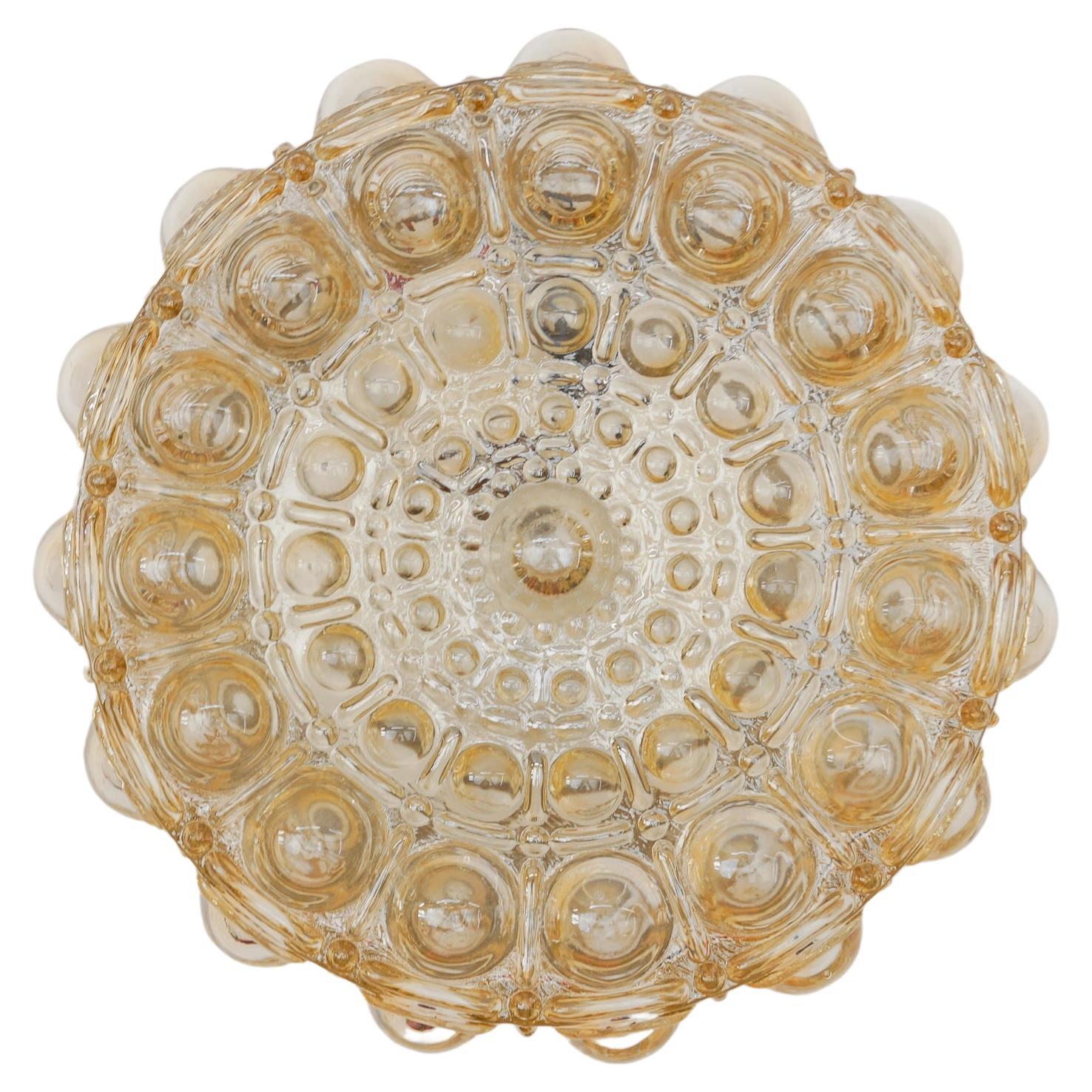Round Bubble Glass Wall Lamp or Flush Mount by Helena Tynell, 1960s Limburg
