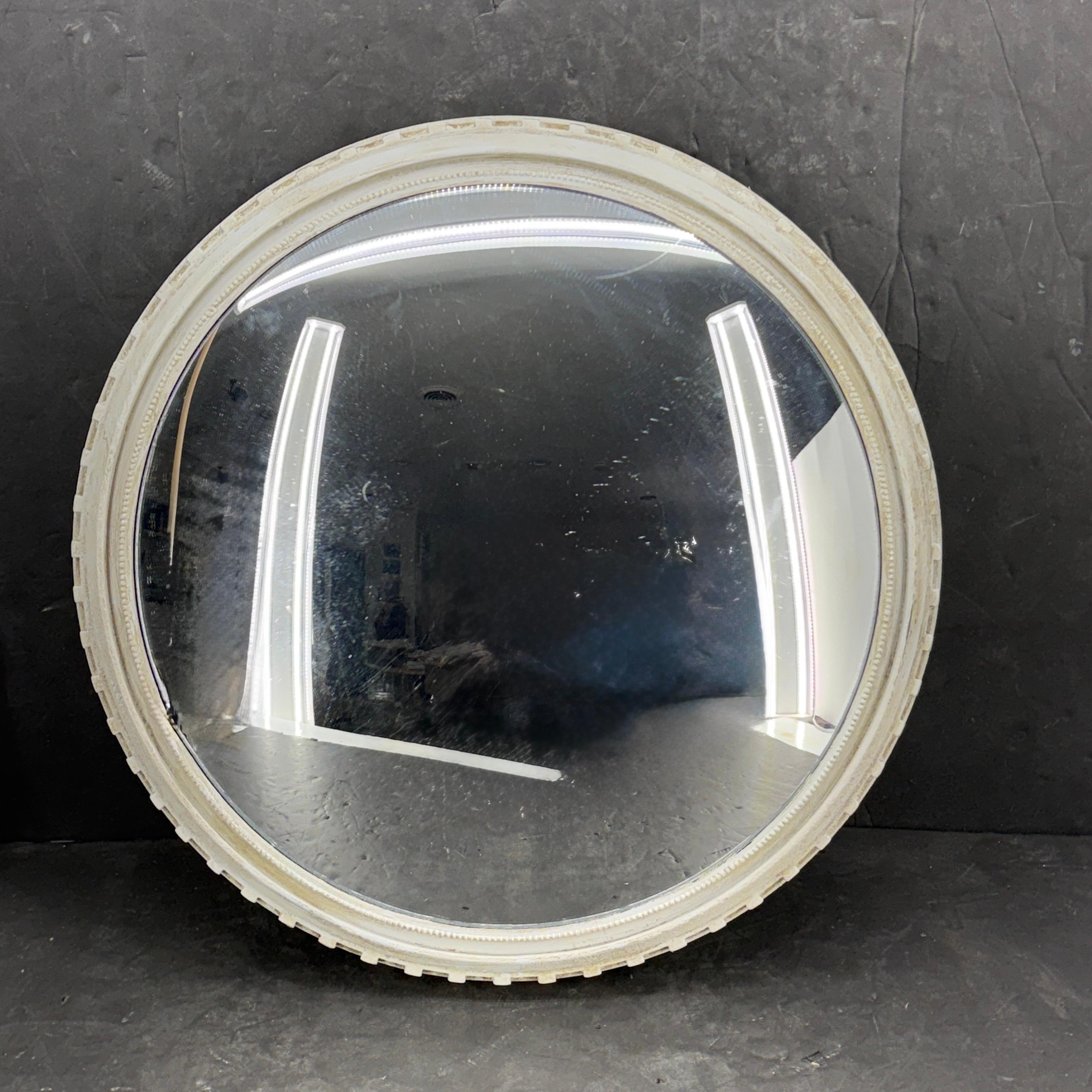 Round Bullseye Wall Mirror Gustavian Style Painted For Sale 4