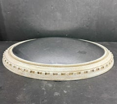 Round Bullseye Wall Mirror Gustavian Style Painted