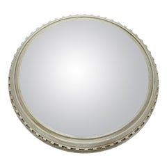 Round Bullseye Wall Mirror Gustavian Style Painted