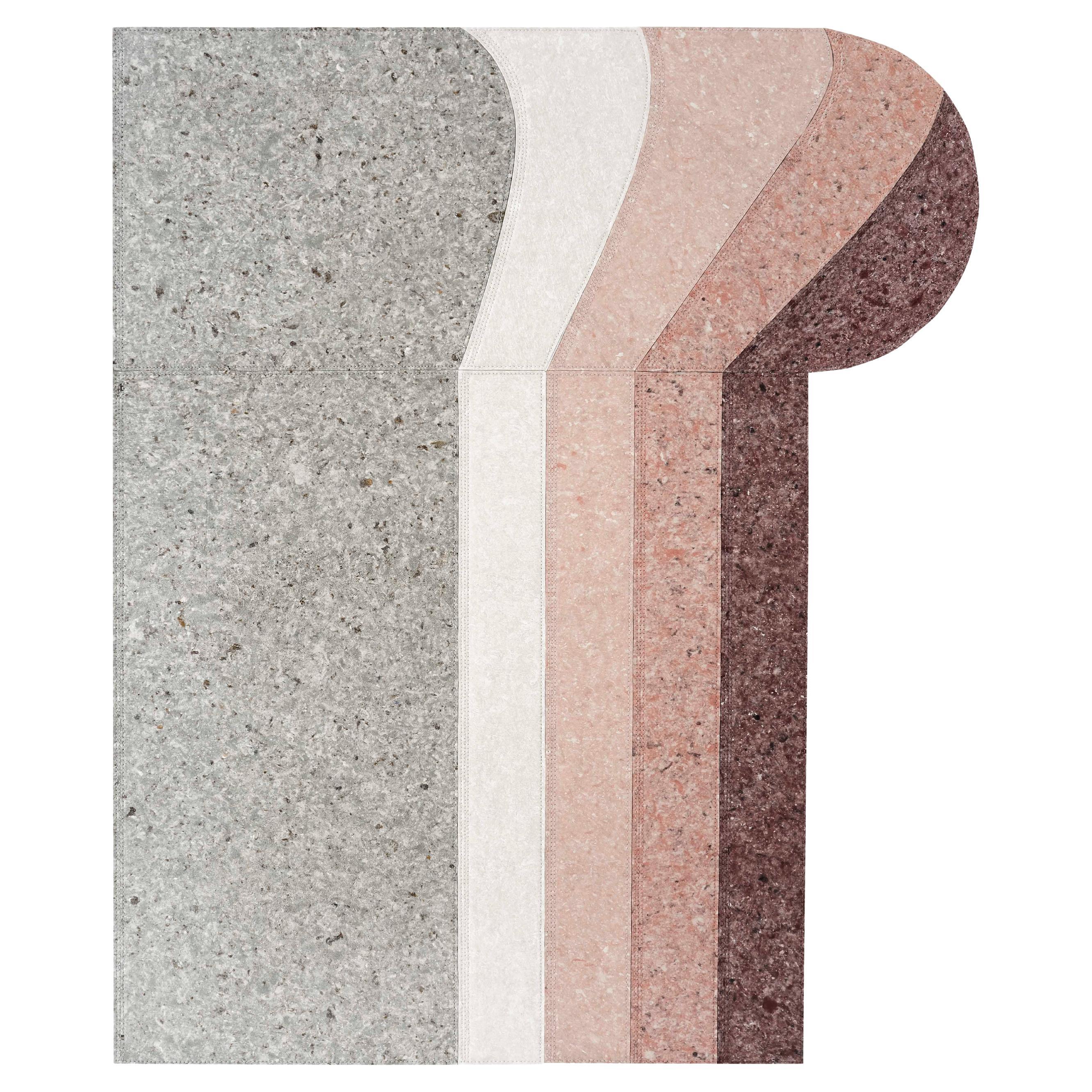 Round Burgundy Nuances Rug by Gandia Blasco