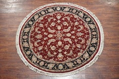 Round Burgundy Tabriz