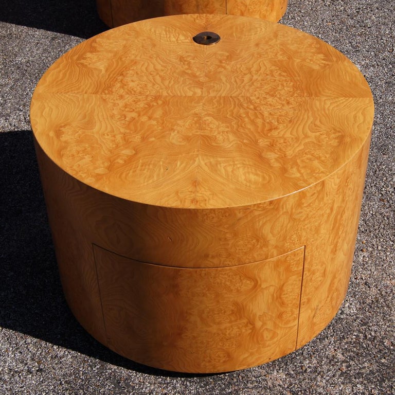 Birdseye Maple Burl Side End Table at 1stDibs