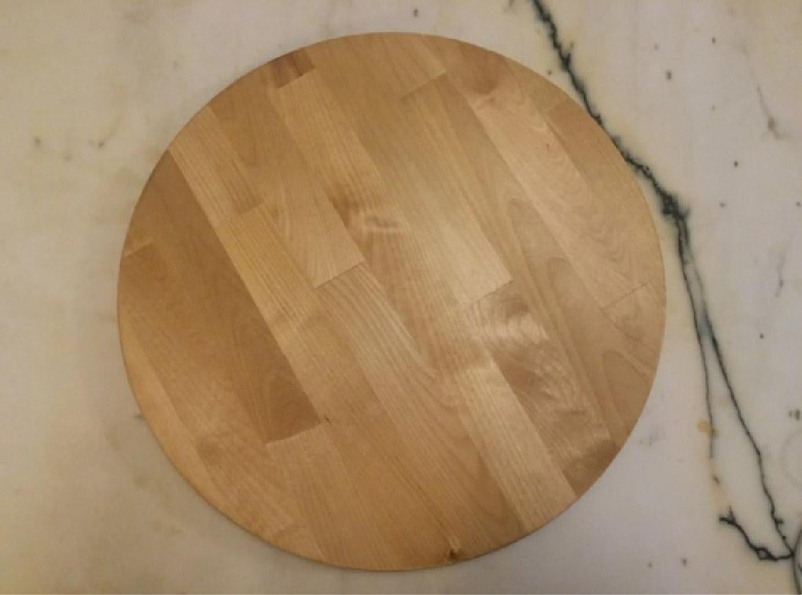 Rundes Butcher's Block-Schneidebrett (amerikanisch) im Angebot