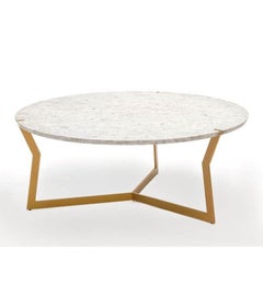 Round Carrara Star Coffee Table by Olivier Gagnère