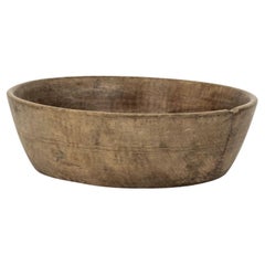 Round Carved Root Bowl from Sweden