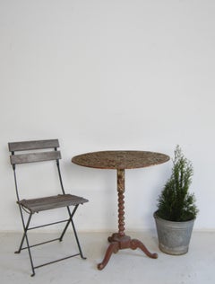 Round Cast Iron Table, around 1900