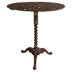 Round Cast Iron Table, around 1900