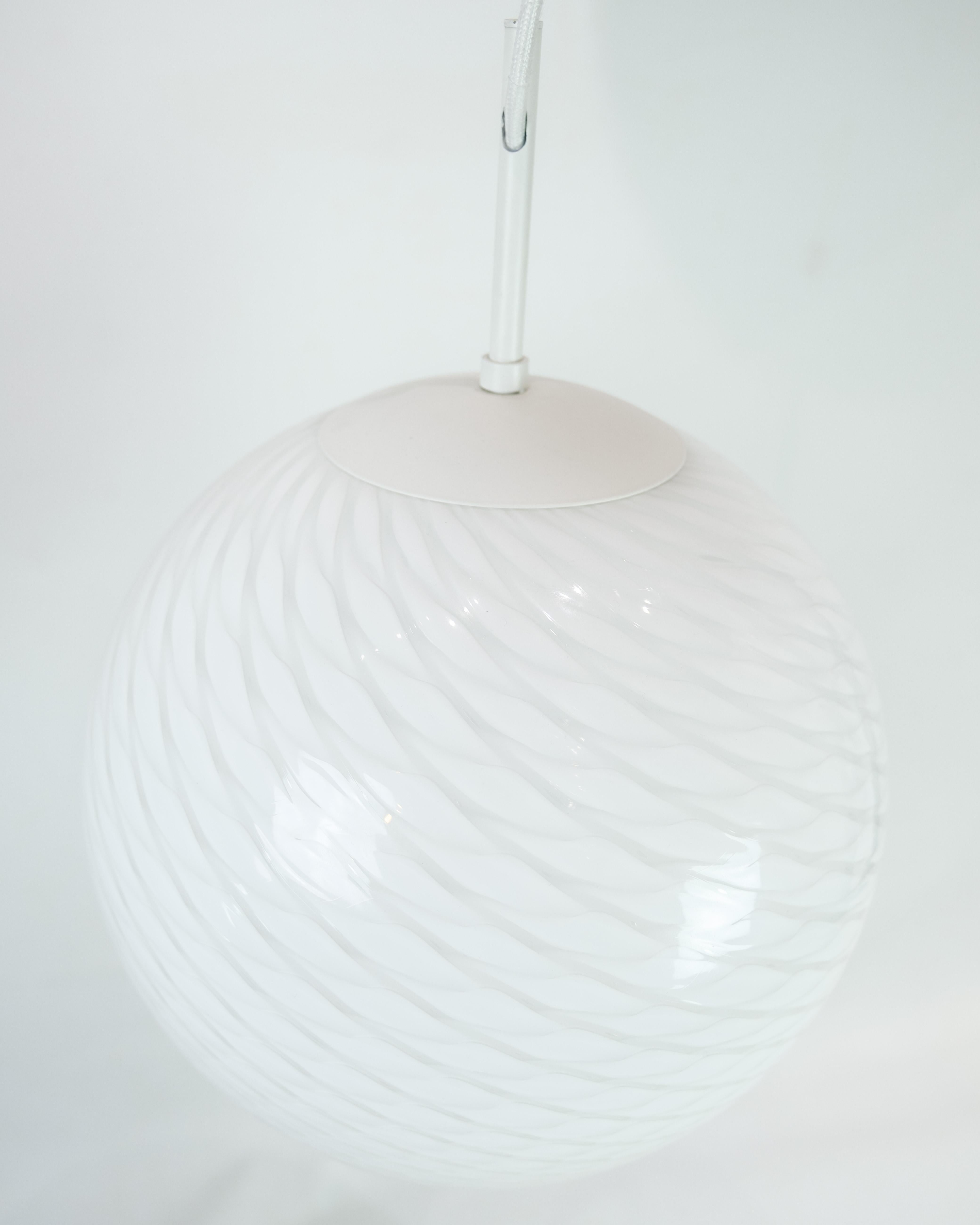 Round Ceiling Lamp Made In Verano Italien Glass 2
