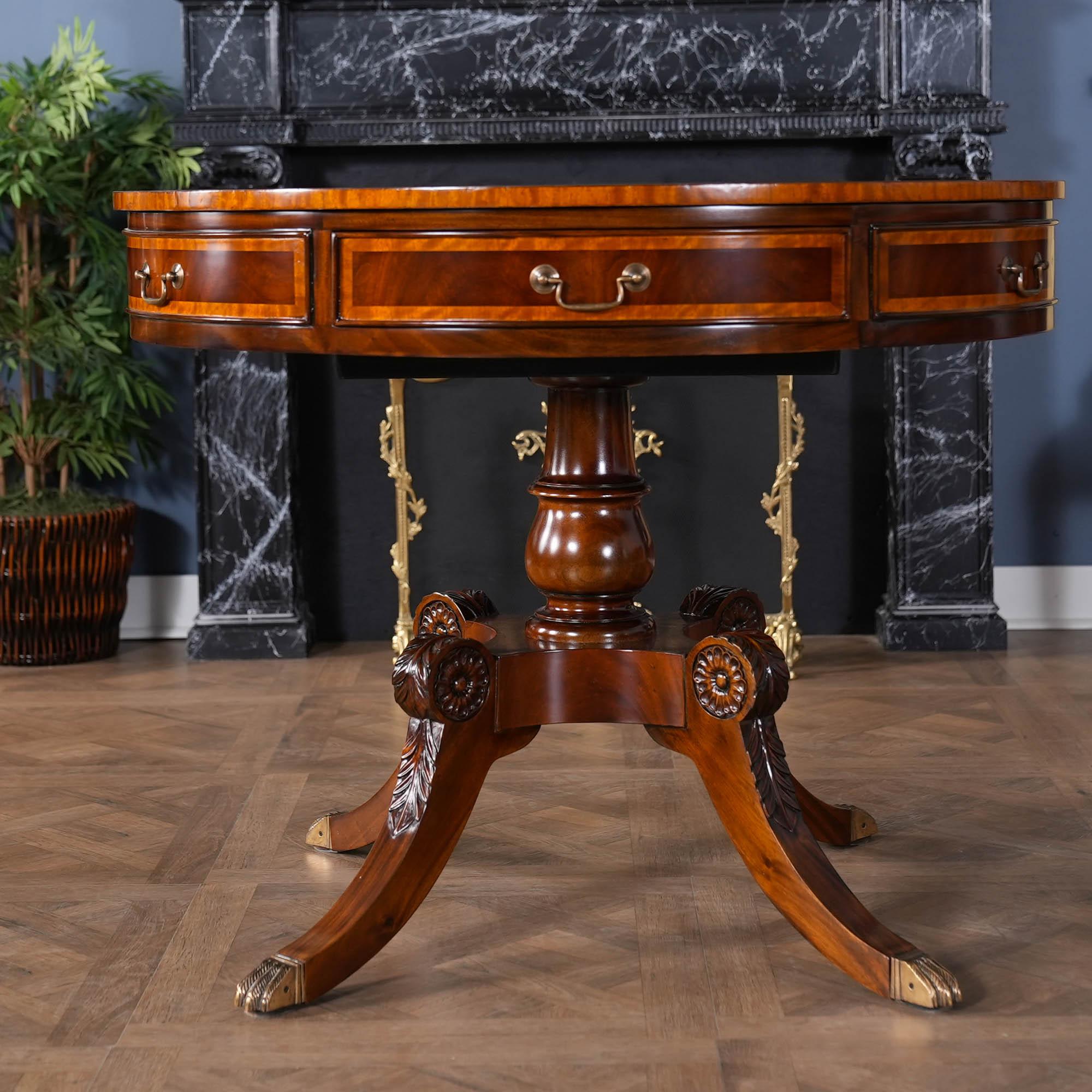 Mahogany Round Center Table For Sale